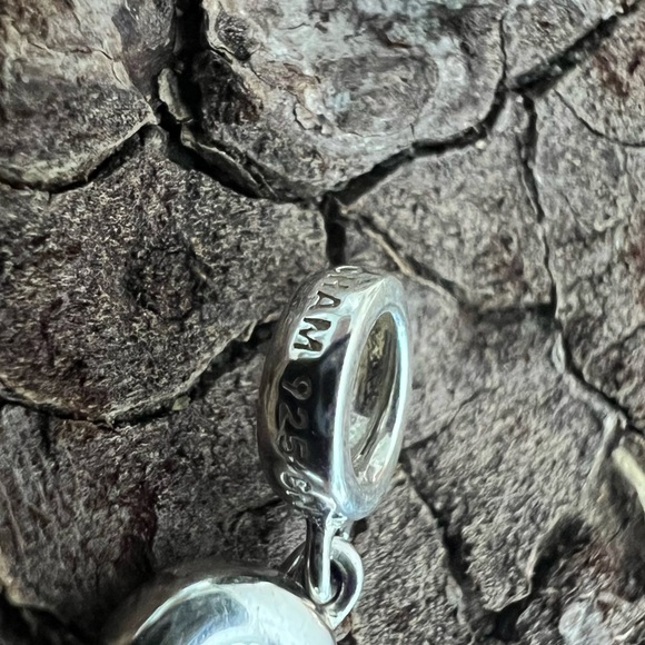 New Authentic Chamilia Charm Breast Cancer Give Back Pink Ribbon 2020-0758 - Picture 4 of 5